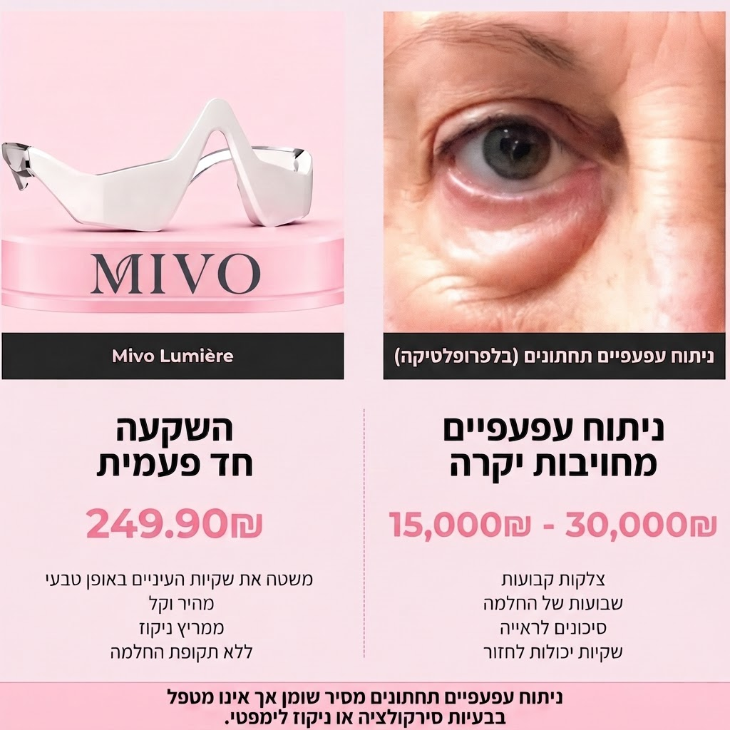 Mivo Lumière™ משקפי 2-ב-1: אור אדום + EMS
